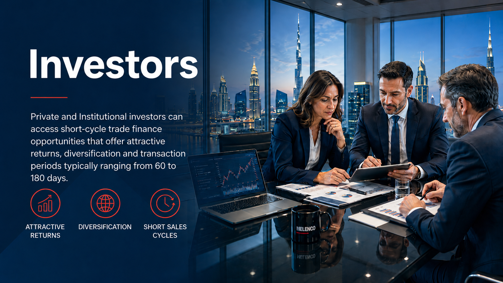Investors trade finance